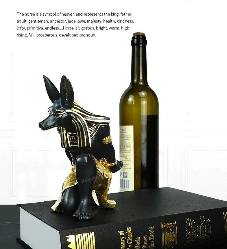 Resin Egypt Anubis God Controller Holder For PS4/PS5/XBOX/Switch Gamepad Mobile Phone Holder Desktop Display Stand Christmas Gif