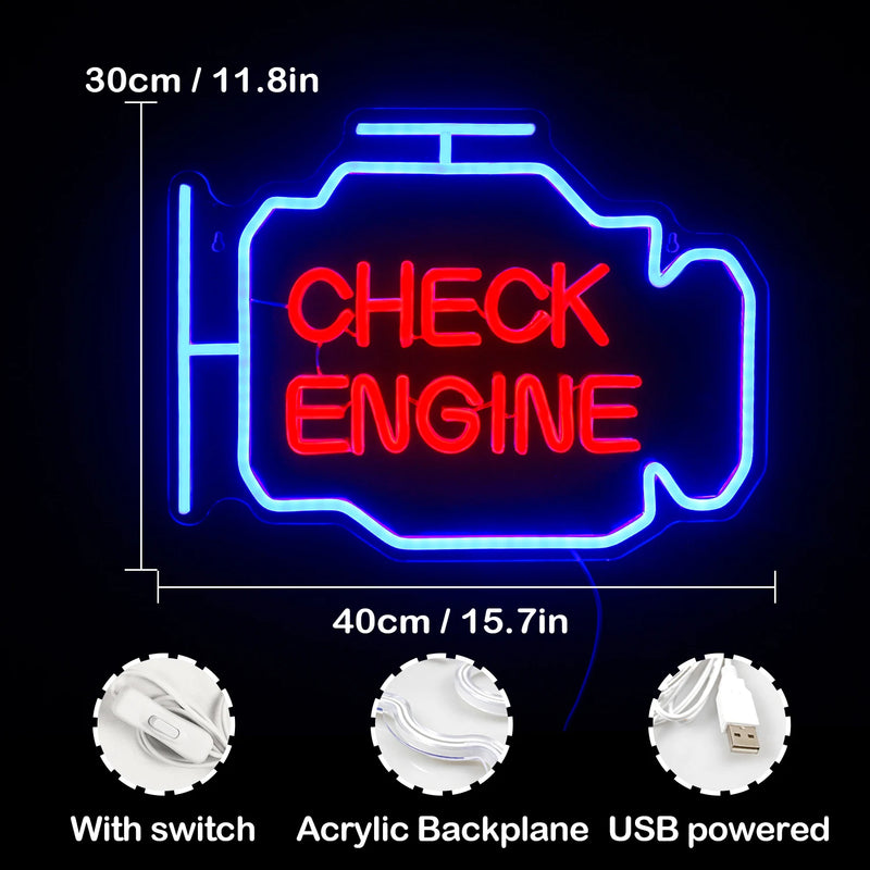 Placa de led neon para oficina