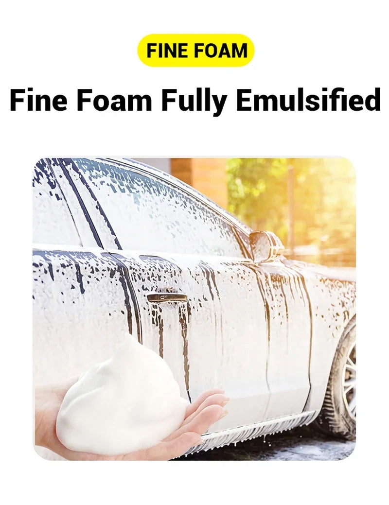 2L Hand Pump Foam Sprayer Pneumatic Washer Foam Snow Foam High Pressure Car Wash Spray Bottle for Car Home Cleaning