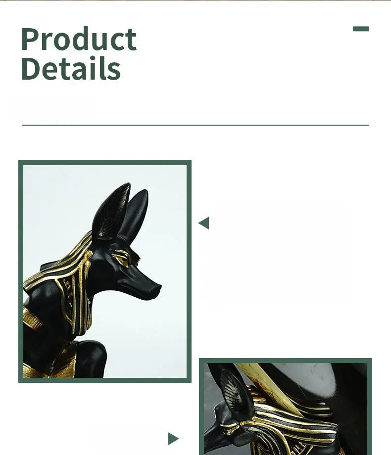 Resin Egypt Anubis God Controller Holder For PS4/PS5/XBOX/Switch Gamepad Mobile Phone Holder Desktop Display Stand Christmas Gif