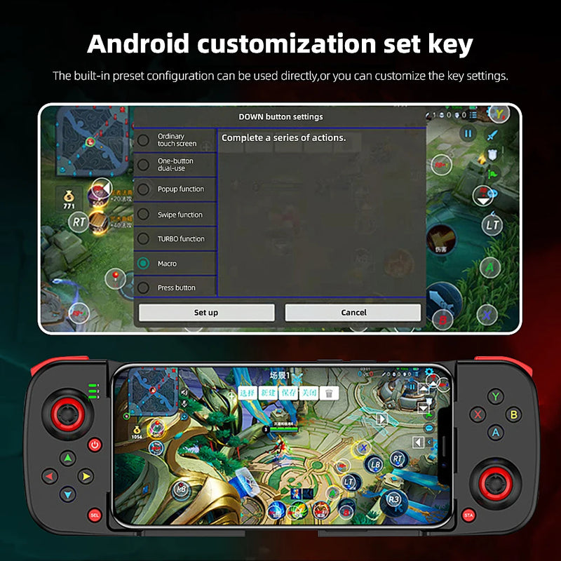Gamepad para iPhone Android Controle de celular Bluetooth
