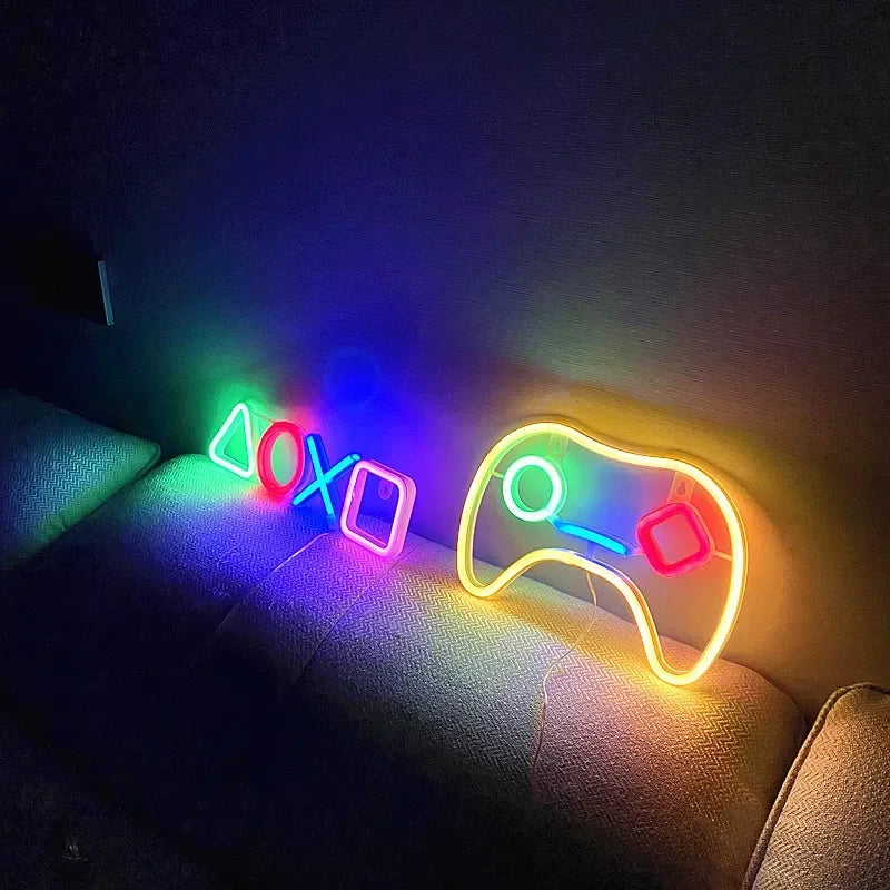 LUMINARIA DE LED NEON 3D PLAYSTATION