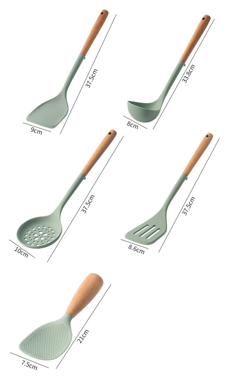 Utensilhos de silicone para cozinha