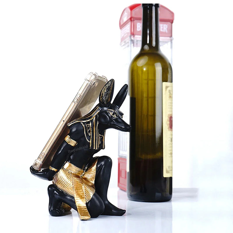 Resin Egypt Anubis God Controller Holder For PS4/PS5/XBOX/Switch Gamepad Mobile Phone Holder Desktop Display Stand Christmas Gif