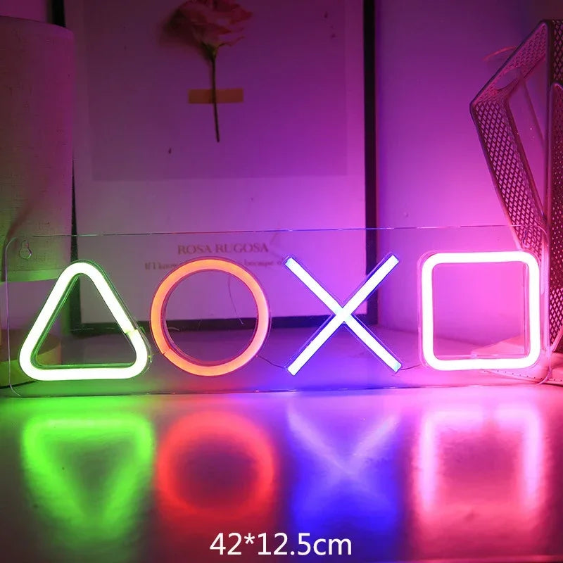 LUMINARIA DE LED NEON 3D PLAYSTATION