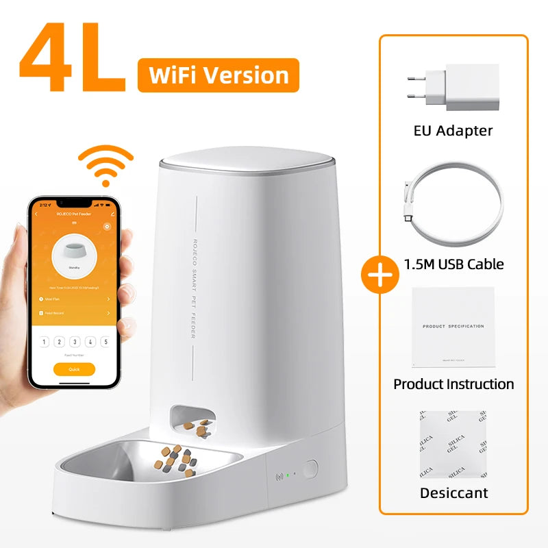 ALIMENTADOR AUTOMATICO PARA PETS PET SMART WIFI