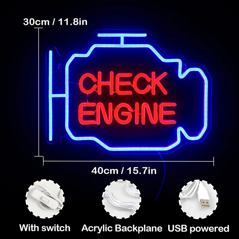 Placa de led neon para oficina