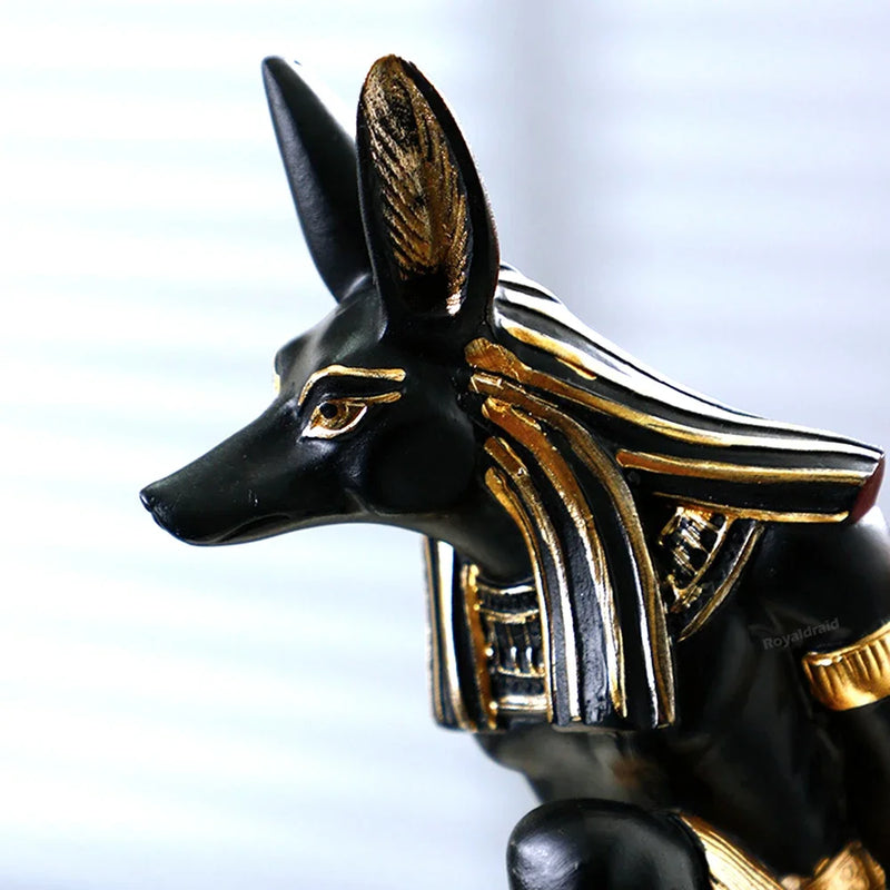 Resin Egypt Anubis God Controller Holder For PS4/PS5/XBOX/Switch Gamepad Mobile Phone Holder Desktop Display Stand Christmas Gif