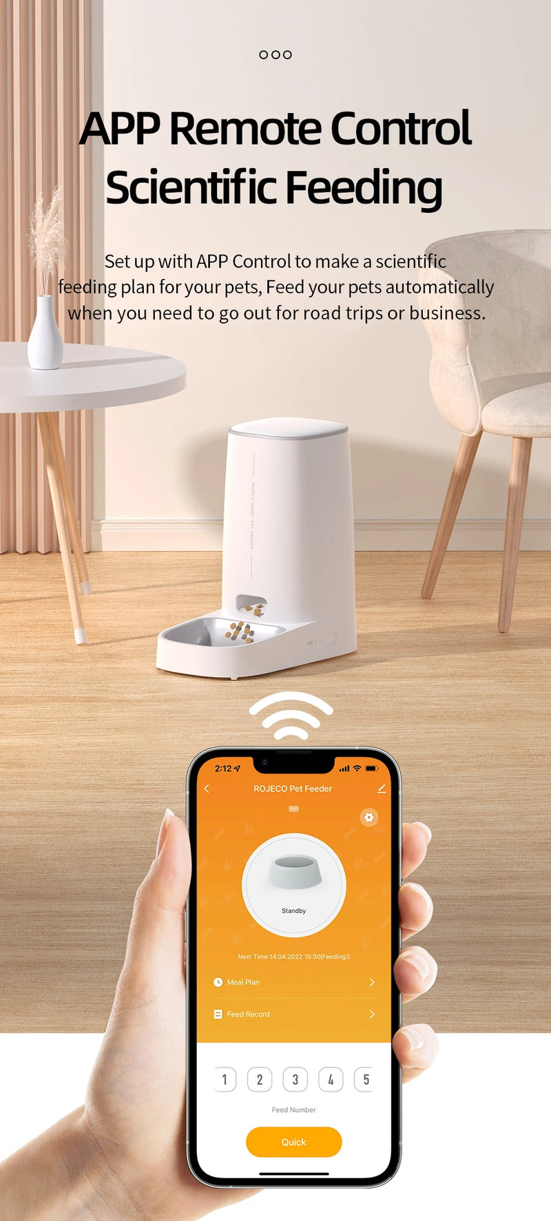 ALIMENTADOR AUTOMATICO PARA PETS PET SMART WIFI