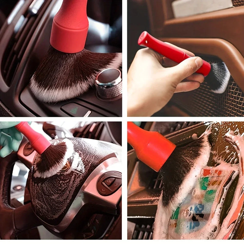 Car Ultra-Soft Detailing Brush Super Soft Auto Interior Detail Brush With Synthetic Bristles Car Dashboard Dust Sweeping Brush