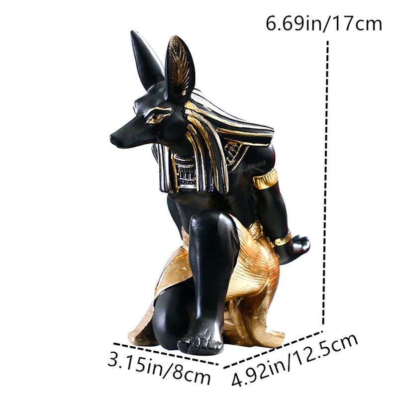 Resin Egypt Anubis God Controller Holder For PS4/PS5/XBOX/Switch Gamepad Mobile Phone Holder Desktop Display Stand Christmas Gif