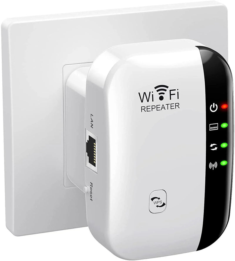 Wifi Repeater Wireless Signal Amplifier Extended Network Enhancer EU US Home Router 300m Through The Wall Bedroom Receive Moving