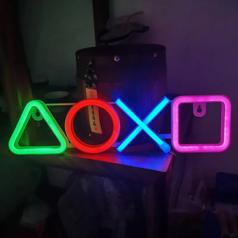 LUMINARIA DE LED NEON 3D PLAYSTATION