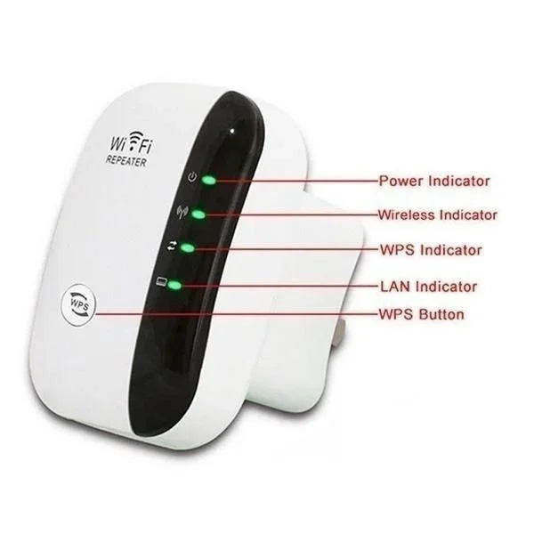 Wifi Repeater Wireless Signal Amplifier Extended Network Enhancer EU US Home Router 300m Through The Wall Bedroom Receive Moving