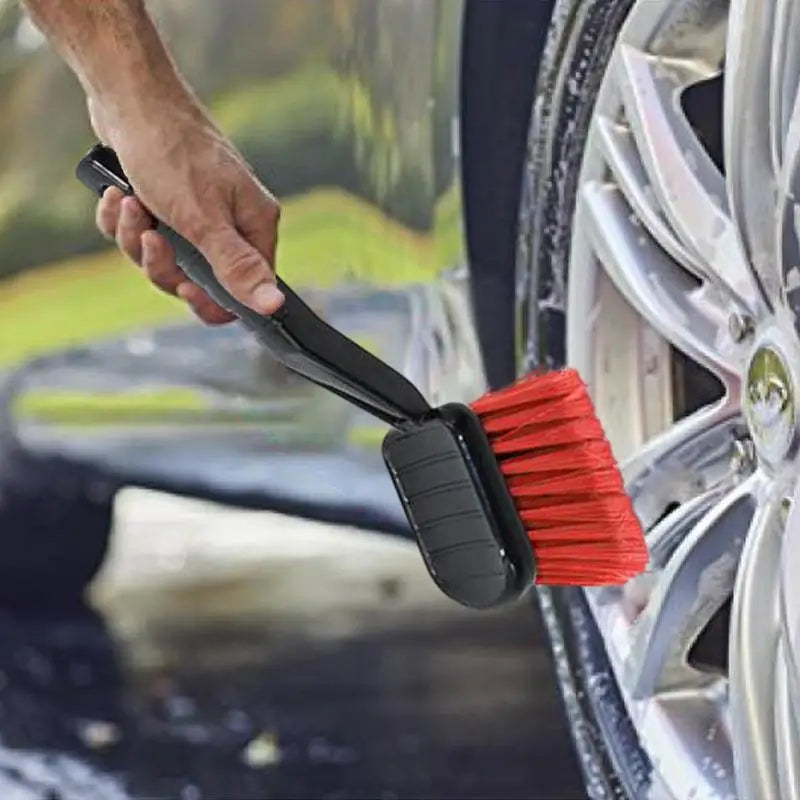 Truck Soft Bristle Wheel Cleaning Brush Rim Tire Detail Brush Automotive Tire Brush Wheel Cleaner Brushes