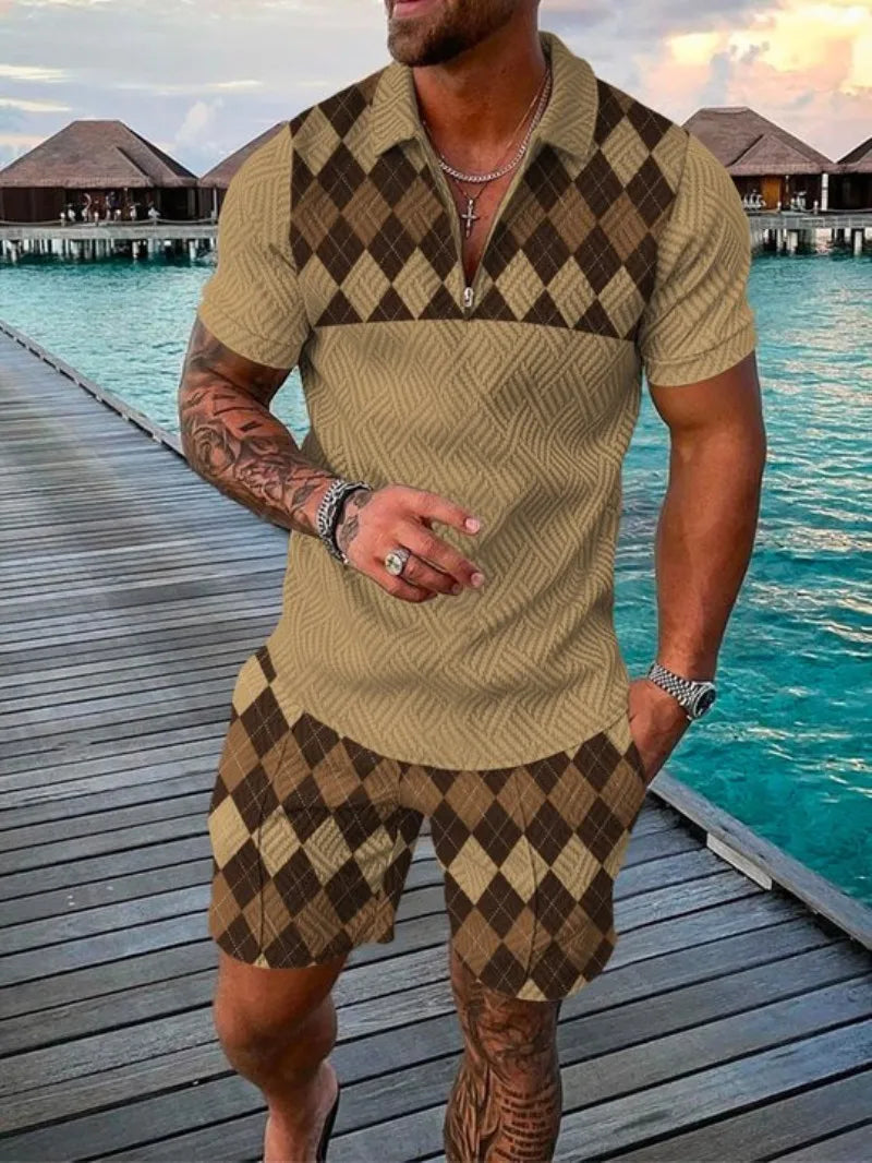 CONJUNTO XADREZ DE VERÃO STREETWEAR