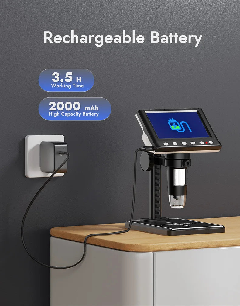 Microscopio digital 1600x 8 leds