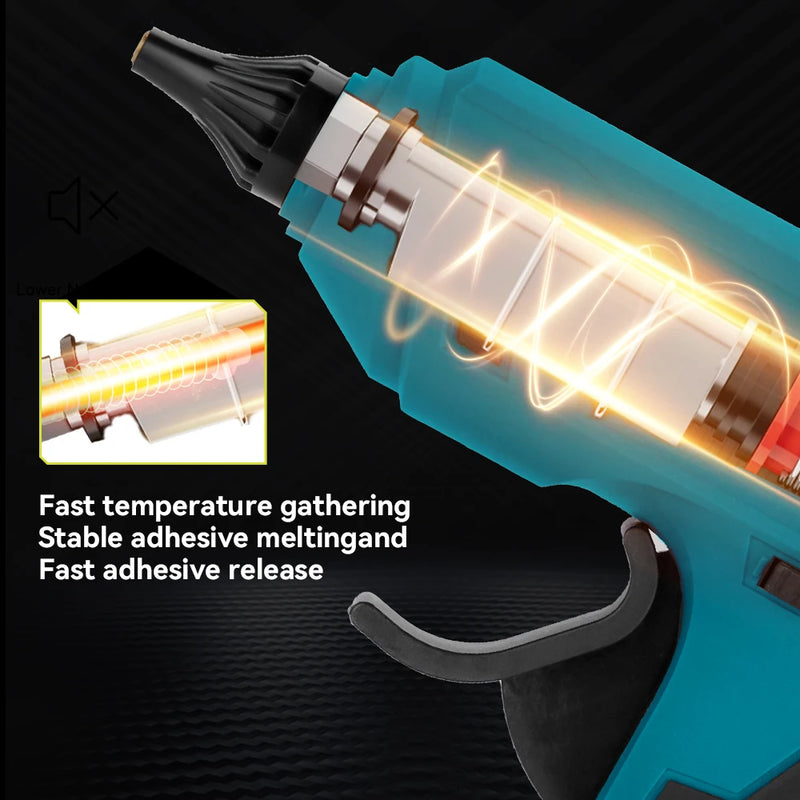 PISTOLA DE COLA QUENTE A BATERIA MAKITA 18V COM BASTAO 11MM