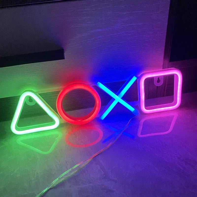 LUMINARIA DE LED NEON 3D PLAYSTATION