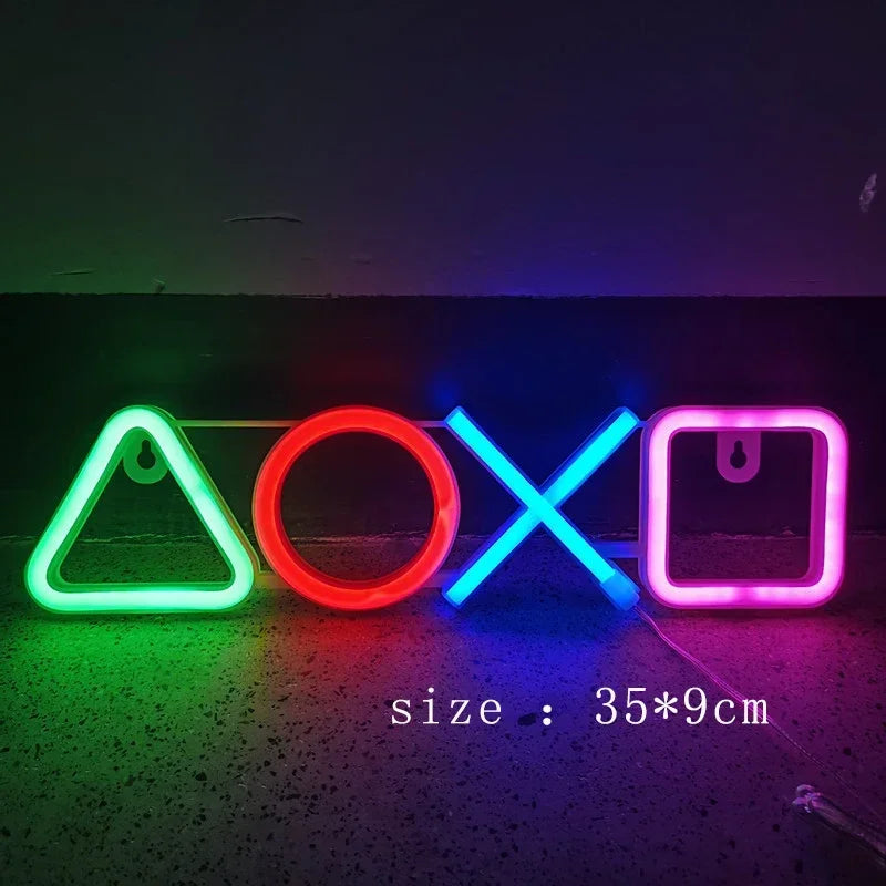 LUMINARIA DE LED NEON 3D PLAYSTATION