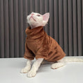 Turtleneck Cat Sweater Coat Winter Warm Hairless Cat Clothes Soft Fluff Pullover Shirt for Maine-Coon Cat Chihuahua Pet Clothing