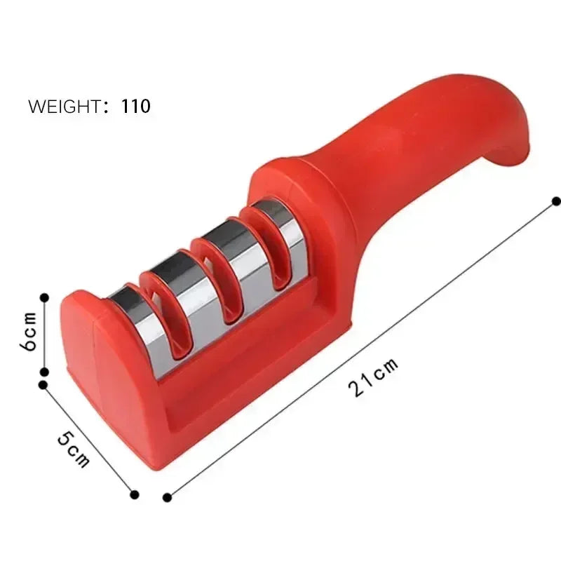 Afiador de facas 3 em 1
