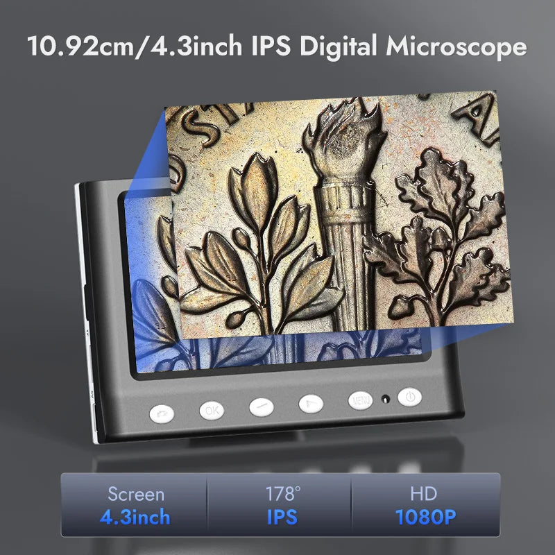 Microscopio digital 1600x 8 leds