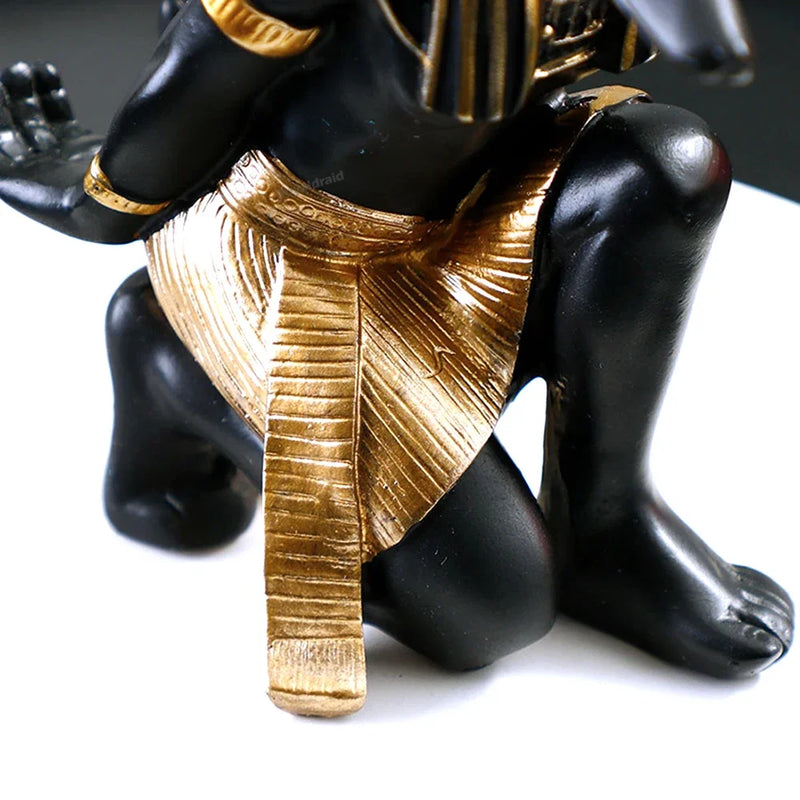 Resin Egypt Anubis God Controller Holder For PS4/PS5/XBOX/Switch Gamepad Mobile Phone Holder Desktop Display Stand Christmas Gif