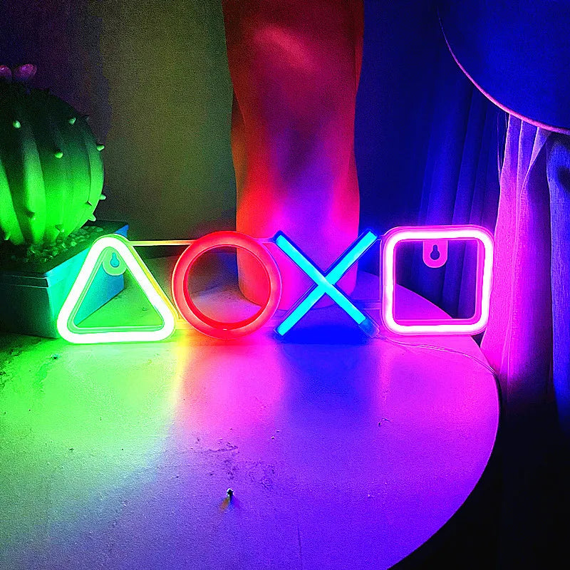 LUMINARIA DE LED NEON 3D PLAYSTATION